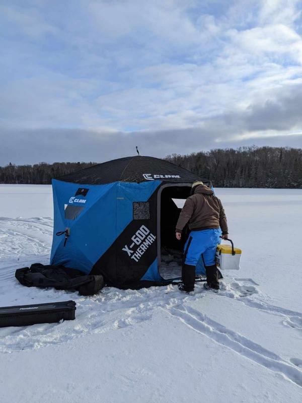 Clam X500 Insulated Thermal Lookout Outdoor Fishing Hunting Hub Tent  Shelter CLAM-16050 - The Home Depot