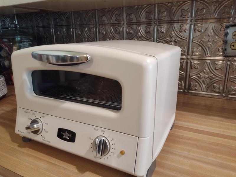 View from the side of Toaster Oven...