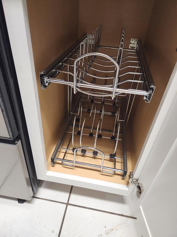 Hardware Resources MPLO215-R Cookware Lid Organizer Pullout