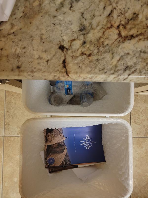 Finally have a trash can area again