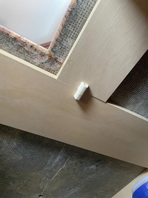 Top of my cabinet, had to add wood to attach the pole bracket