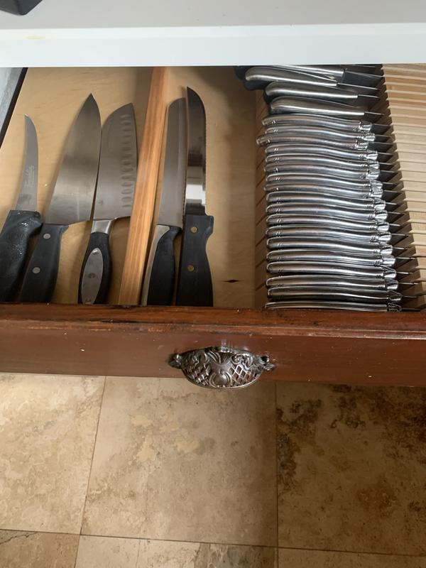 Rev-A-Shelf 22-in x 18.5-in Brown Wood Cutlery Insert at