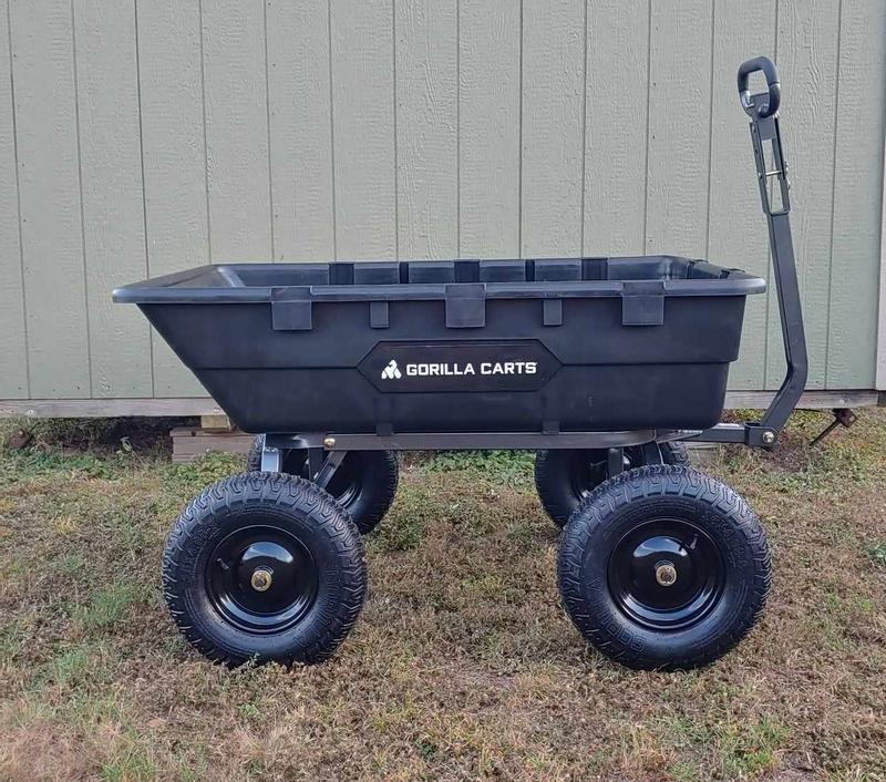 Gorilla Carts 1500 lb. Super Heavy Duty Poly Dump Cart Gor10-16