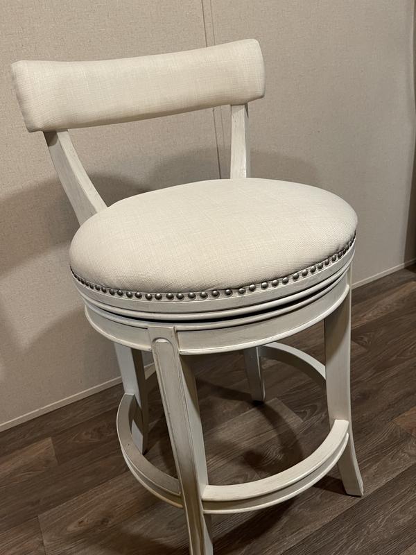 Maven Lane 31in Alexander Bar Stool in Weathered Oak Finish with Sand ...