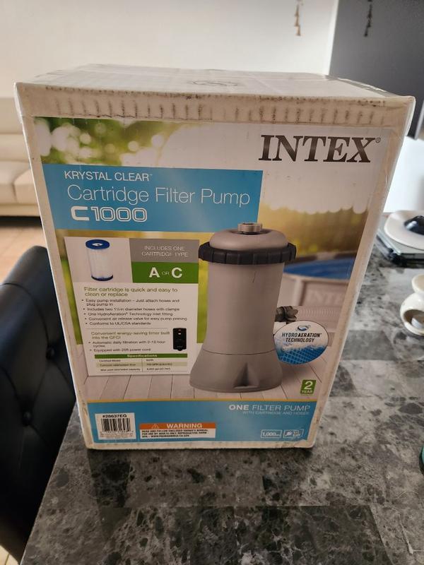 Intex Intex 1000 GPH Easy Set Swimming Pool Cartridge Filter Pump