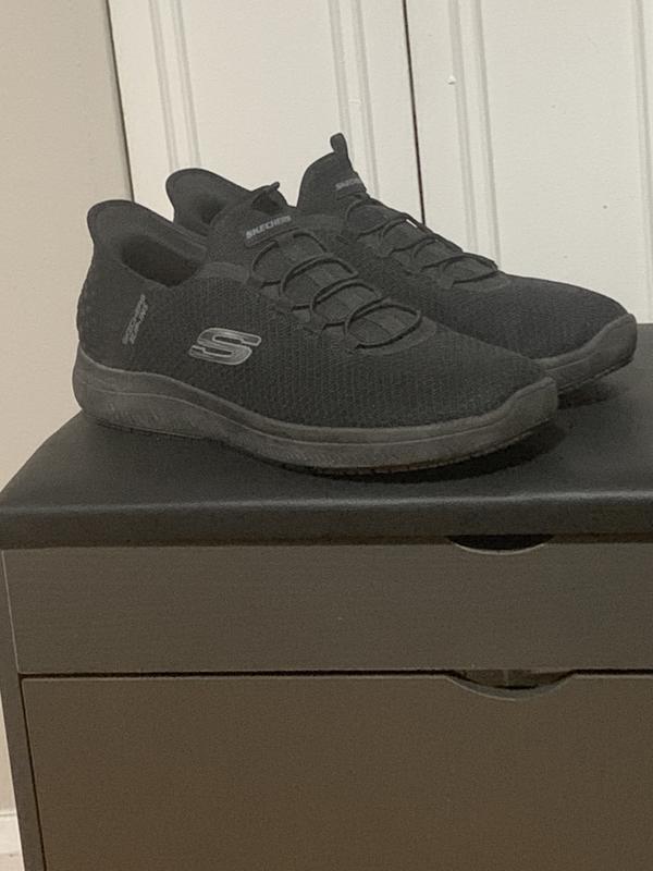 SK200205BBK SKECHERS Work Summits-Colsin Hands Free Slip-ins