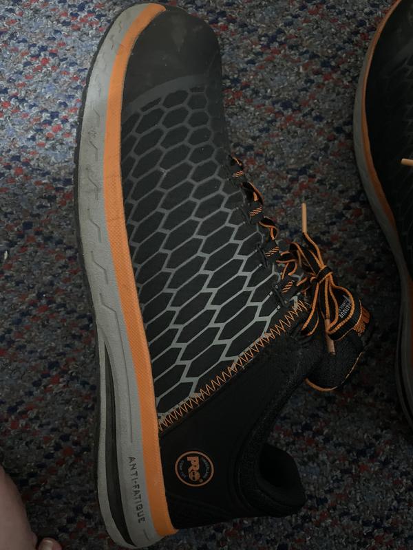 Male Timberland PRO Men's Black/Orange Powerdrive MaxTRAX