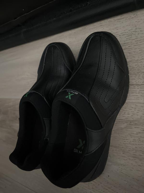 Male SR MAX Men's Black Charlotte MaxTRAX® Soft Toe SRO Slip-On