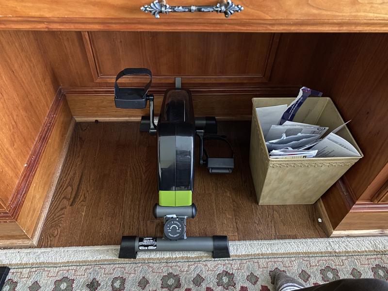 Stamina wirk under discount desk exercise bike