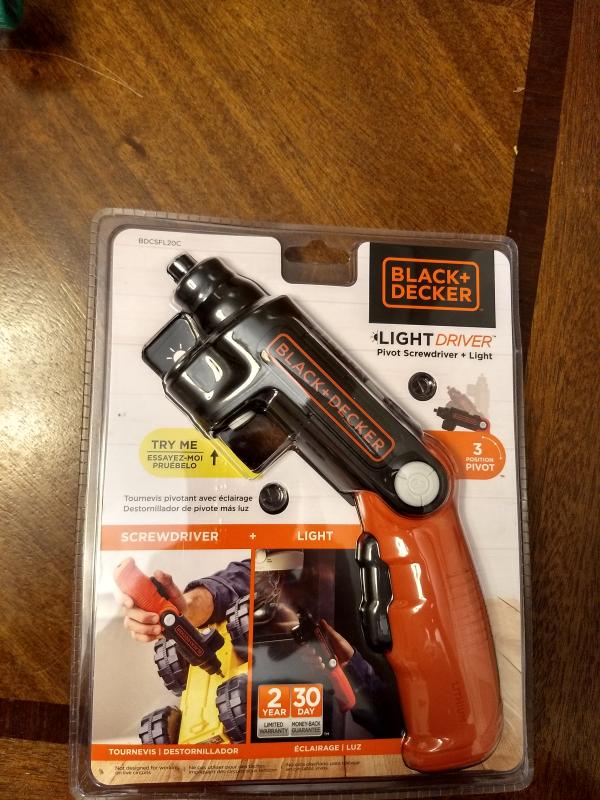 BLACK+DECKER BDCSFL20C Lightdriver Cordless Screwdriver