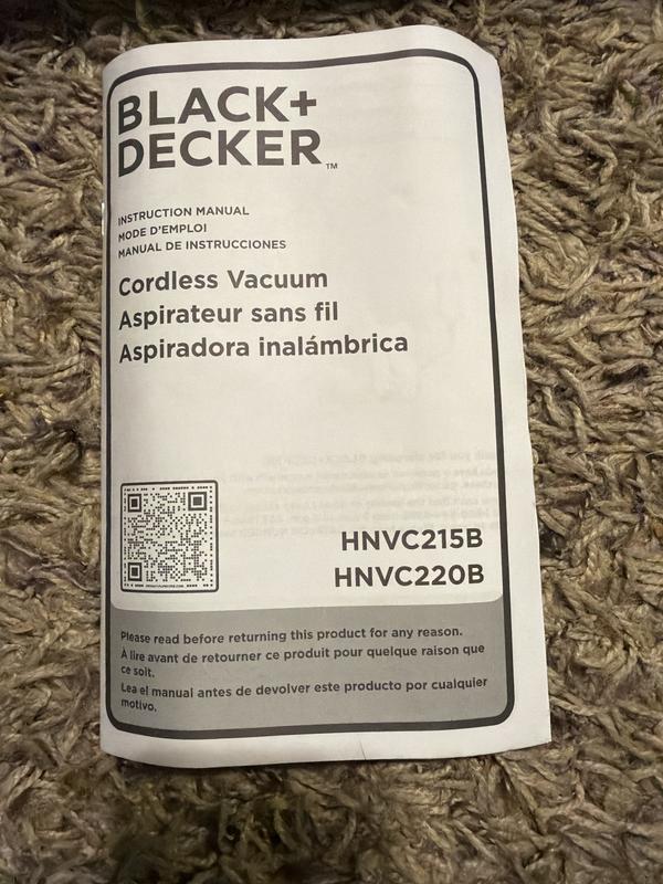 Instruction manual with model number