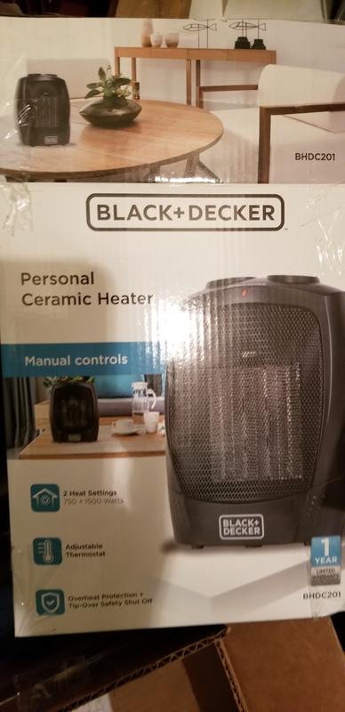 BLACK + DECKER 1,500-Watt Personal Ceramic Heater - QVC.com