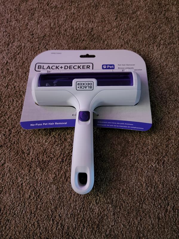 BLACK+DECKER Pet Hair Remover, Roller, Remove Dog Hair and Cat Hair Easily  (HMSCT0001)