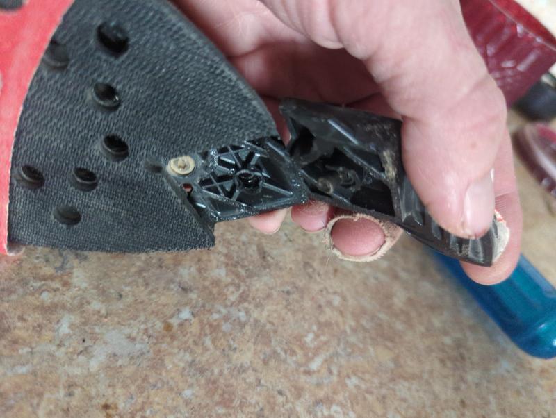 the metal screw receiver came out with the finger