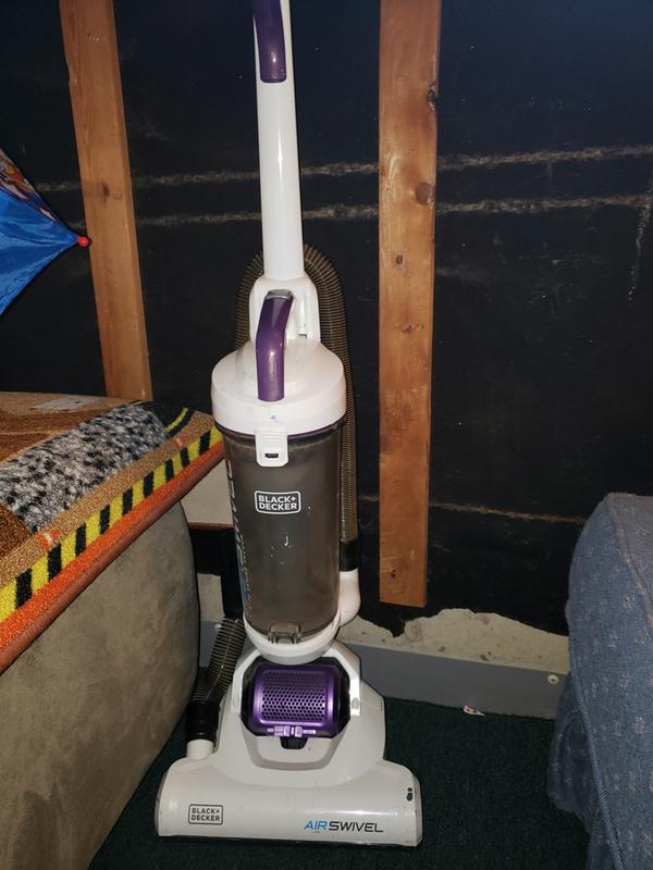 BLACK+DECKER AIRSWIVEL Versatile Corded Bagless Upright Vacuum in