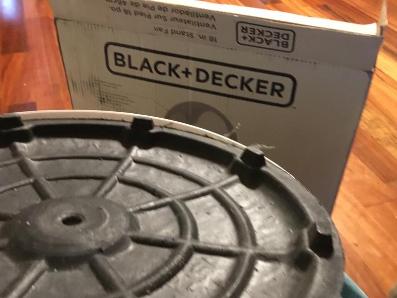 BLACK + DECKER 18 White Stand Fan with Remote 