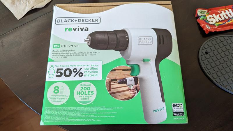 reviva™ 12V MAX* Cordless Hammer Drill with Charger and Screwdriver Bit |  BLACK+DECKER
