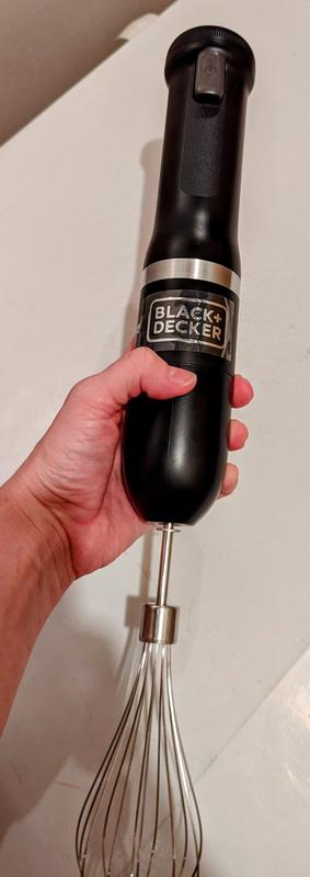 Black & Decker BCKM1011K10 Kitchen Wand Variable Speed Lithium-Ion Cordless Black Immersion Blender Kit