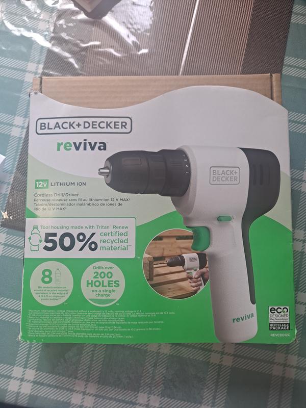 Black & Decker REVCDD12C 12V Max Reviva Cordless Drill Driver