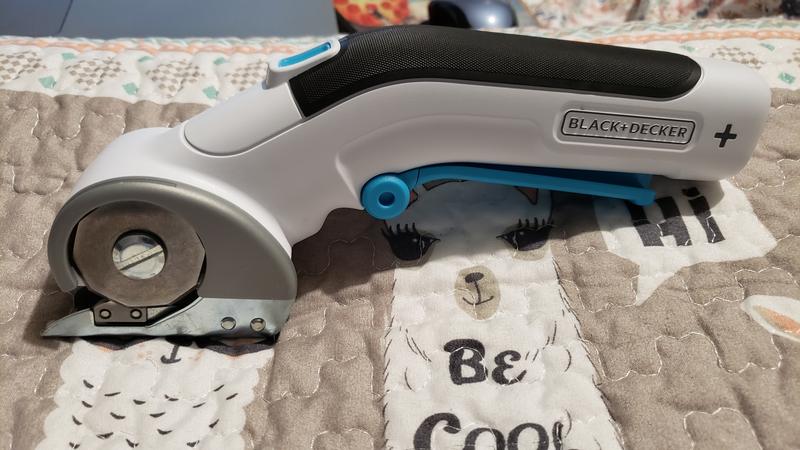 BLACK+DECKER 4V MAX Rotary Cutter, Cordless, USB Rechargeable (BCRC115FF),  White