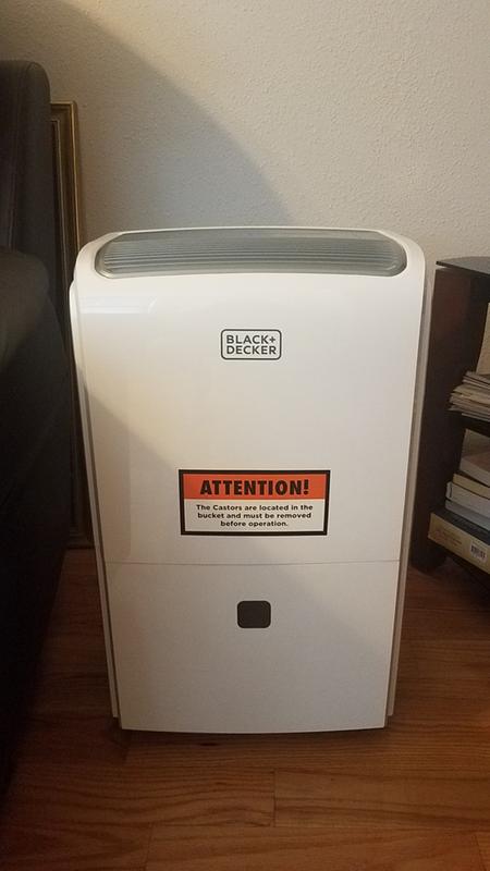 Black + Decker 50 Pint Dehumidifier 