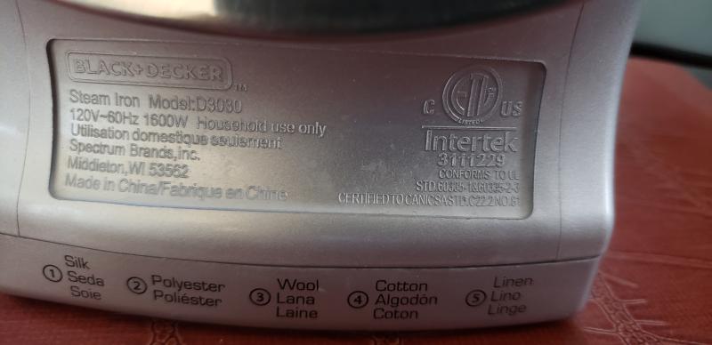 Black & Decker Allure Professional Steam Iron D3060 – Good's Store Online