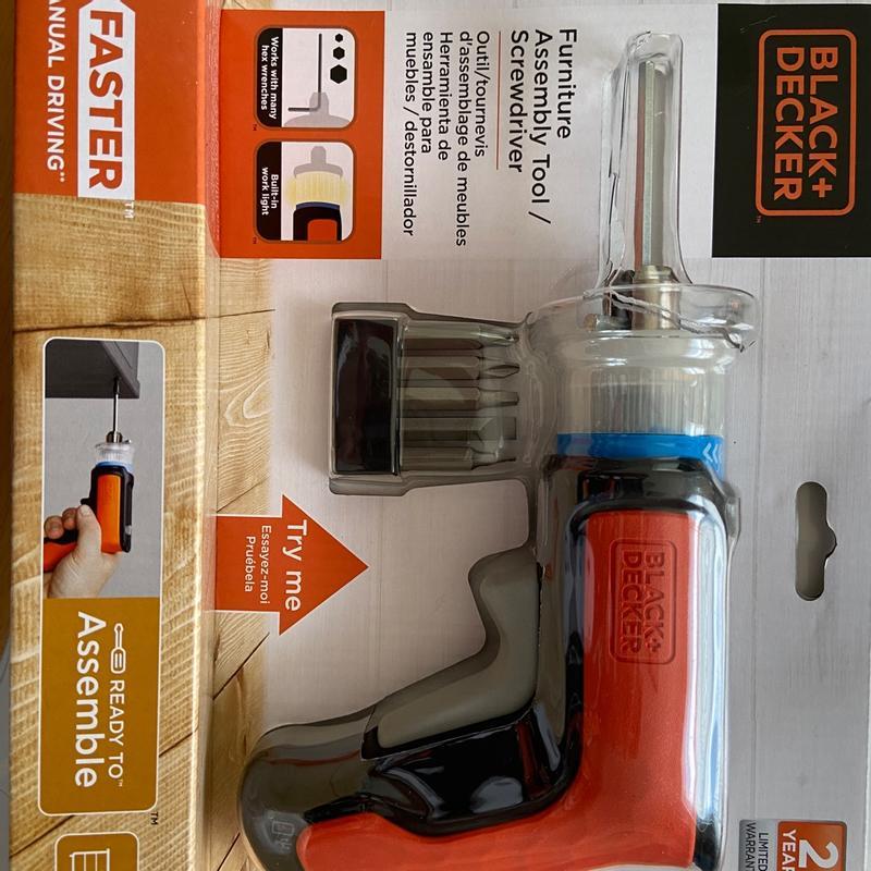 Black and Decker 3.6v Cordless Furniture Assembly Tool