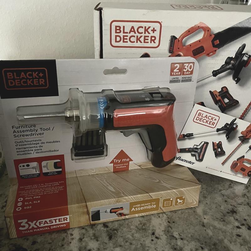 Black and Decker 3.6v Cordless Furniture Assembly Tool
