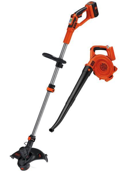 BLACK DECKER 40 volt Max Cordless Battery String Trimmer and Leaf