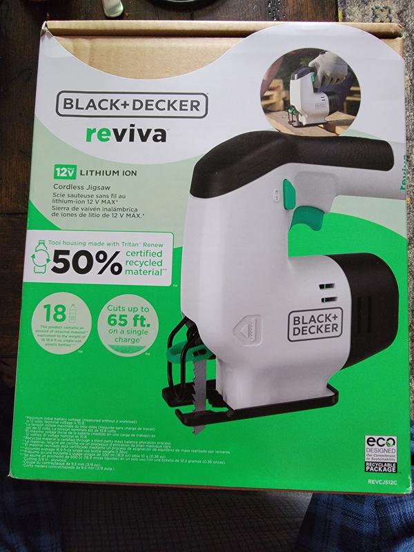 Black & Decker Revcjs12c 12V Max Reviva Cordless Jigsaw