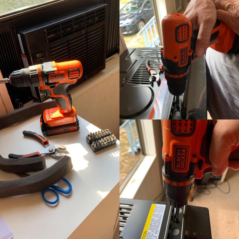 v Max Lithium Drill Household Tool Kit Black Decker