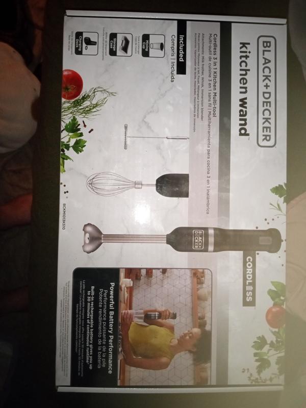 Black And Decker Kitchen Wand Cordless 3 In 1 Kitchen Multi Tool Grey 