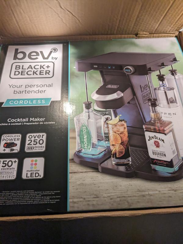 Making Any Space, the Party Place: bev by BLACK+DECKER™ Cocktail Maker Now  Comes in Cordless and Features Multicolored LED Lights for an Extra Touch  of Ambience