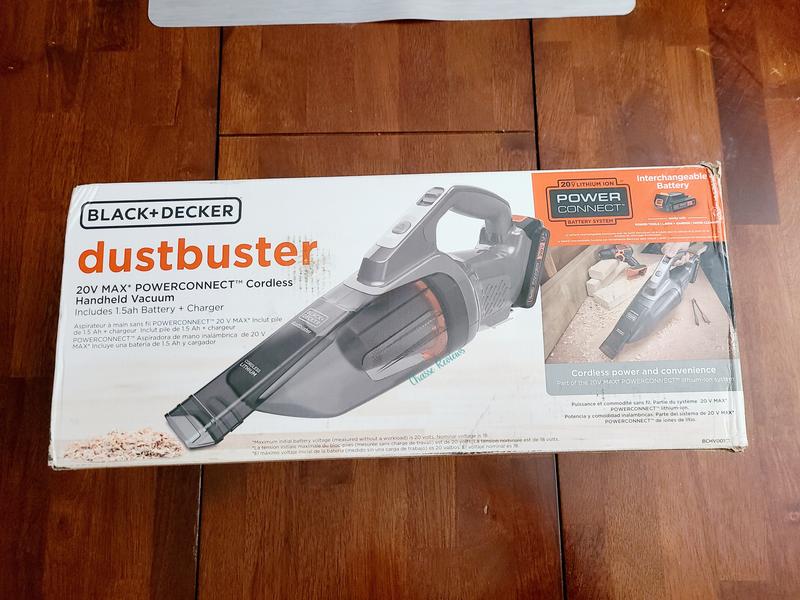 Black+decker 20V MAX* PowerConnect Dustbuster Cordless Handheld Vacuum (BCHV001C1)