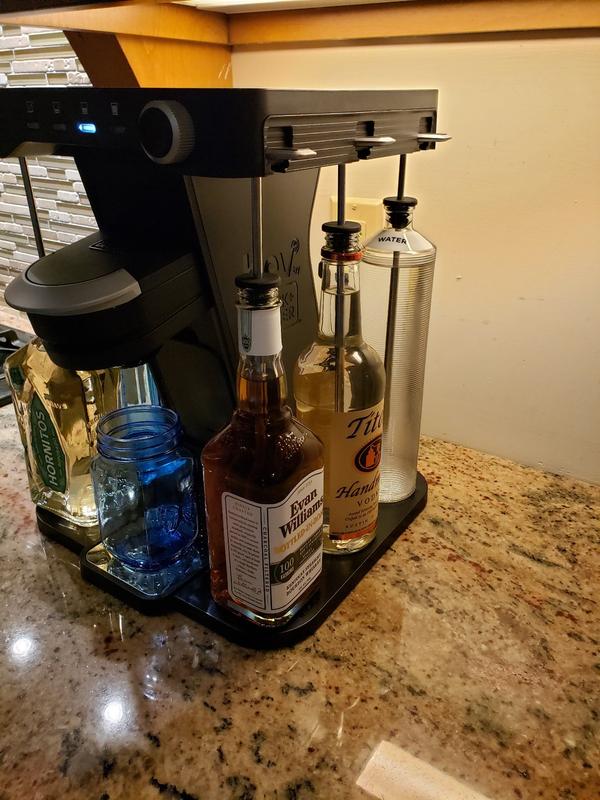 bev by BLACK+DECKER Cocktail Maker Machine, Bar Mat, and Glass  Liquor Dispenser Bottles: Home & Kitchen