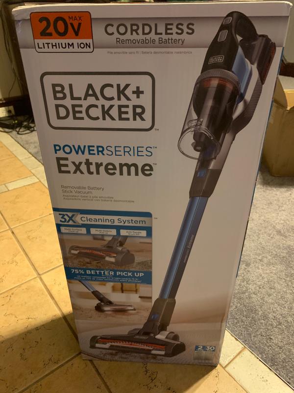 Black + Decker Power Series Stick Vacuum, Removable Battery, Extreme