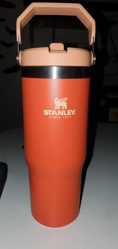 Stanley 30 Oz. IceFlow Tumbler with Flip Straw, Tigerlily Orange