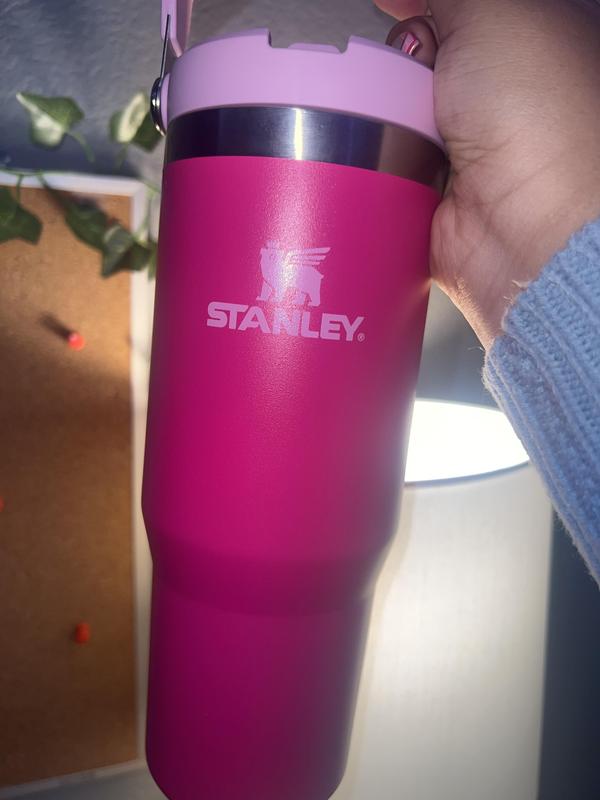 Authentic Stanley 30 Oz. IceFlow Tumbler Flip Straw NEW Color: Camelia Hot  Pink