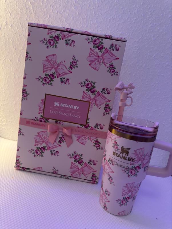 The Pink Stanley X LoveShackFancy Collab Holiday Quencher