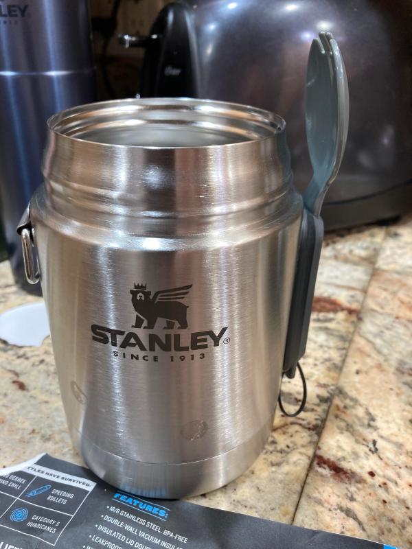 Stanley 24 Oz. Vacuum Insulated Food Jar 1 PK Black for sale online