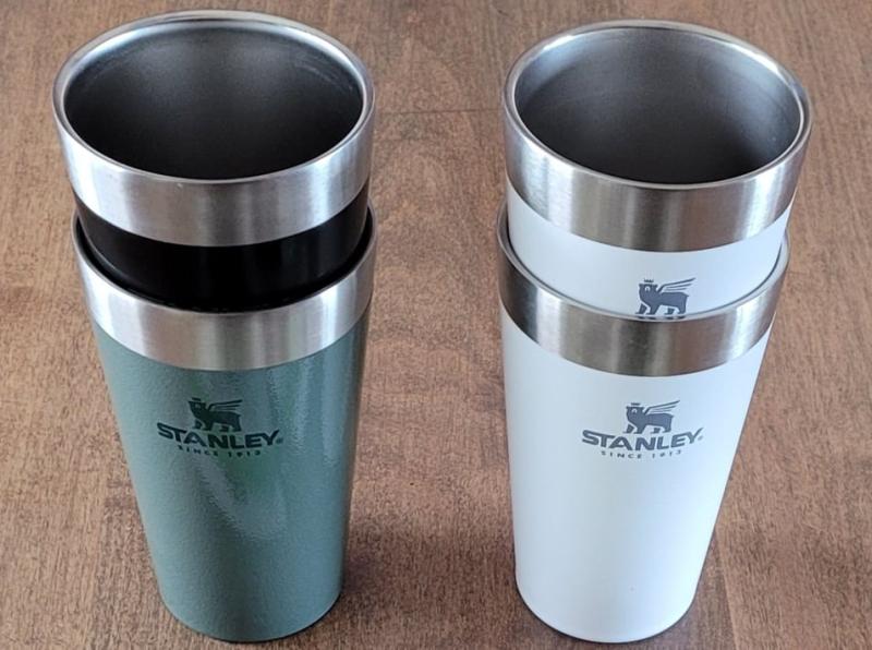Adventure Stacking Stainless Steel Beer Pint | 2 Pack | 16oz