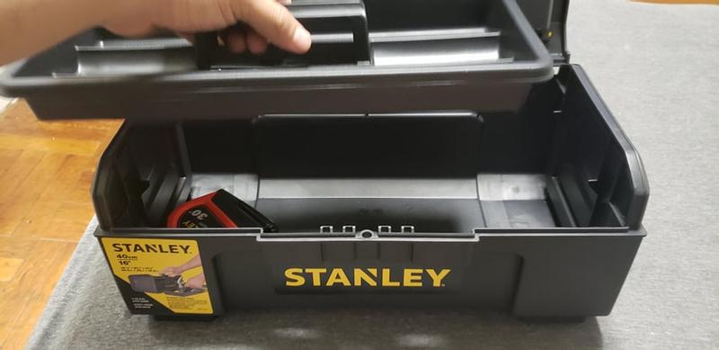 STANLEY STST16410 CAJA P/HERRAMIENTAS PLAST BANDEJA - ABRE FACIL LARGO  15-1/2 (394MM) - Tool Solutions