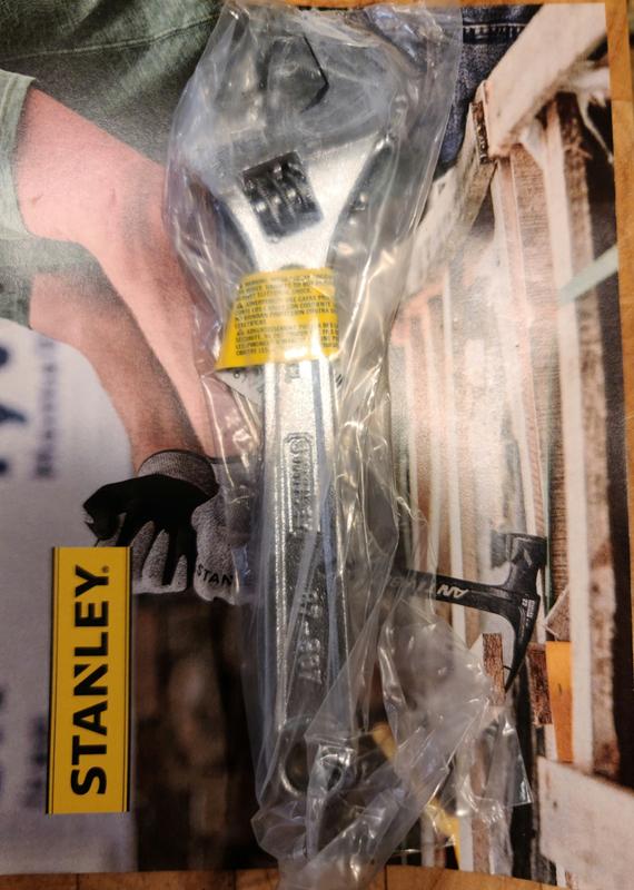 Stanley 6'' Chromed Adjustable Wrench