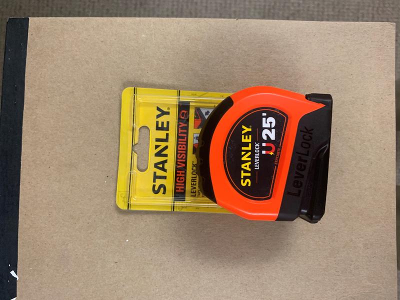 Stanley 16 ft. LeverLock High Visibility Tape Measure STHT30814S