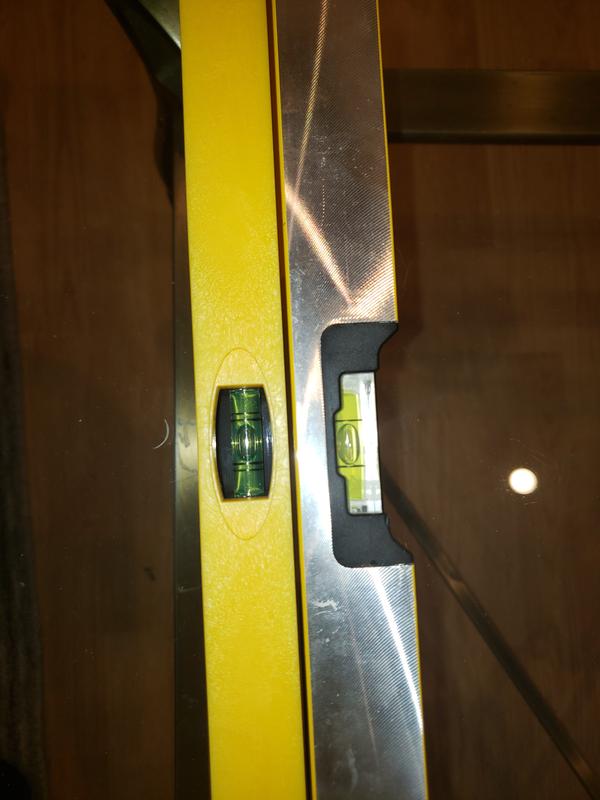 Do to the dark background not as easy to read as the aluminum