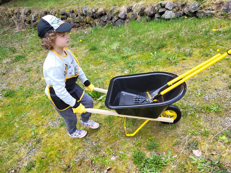 Kids clearance wheelbarrow set