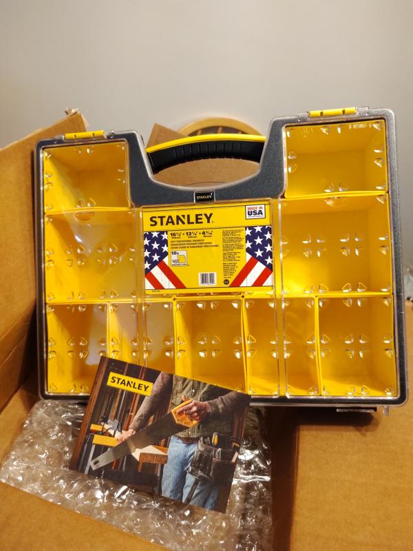 STANLEY 014710R Deep Organizer Professional, 10 Compartments