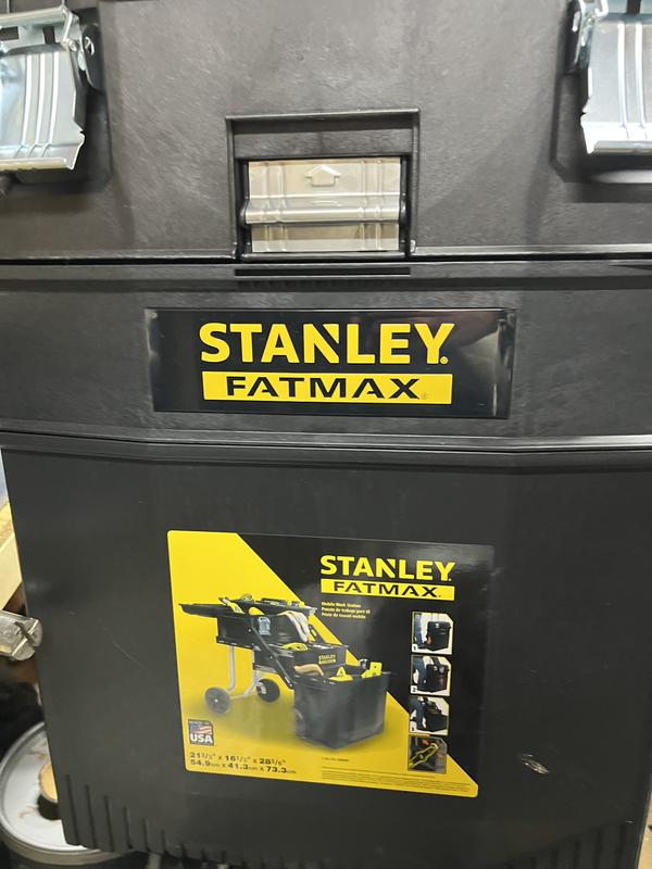 STANLEY FATMAX Waterproof Toolbox Storage with Heavy Duty Metal Latch,  Portable Tote Tray for Tools and Small Parts, 28 Inch, 1-93-935