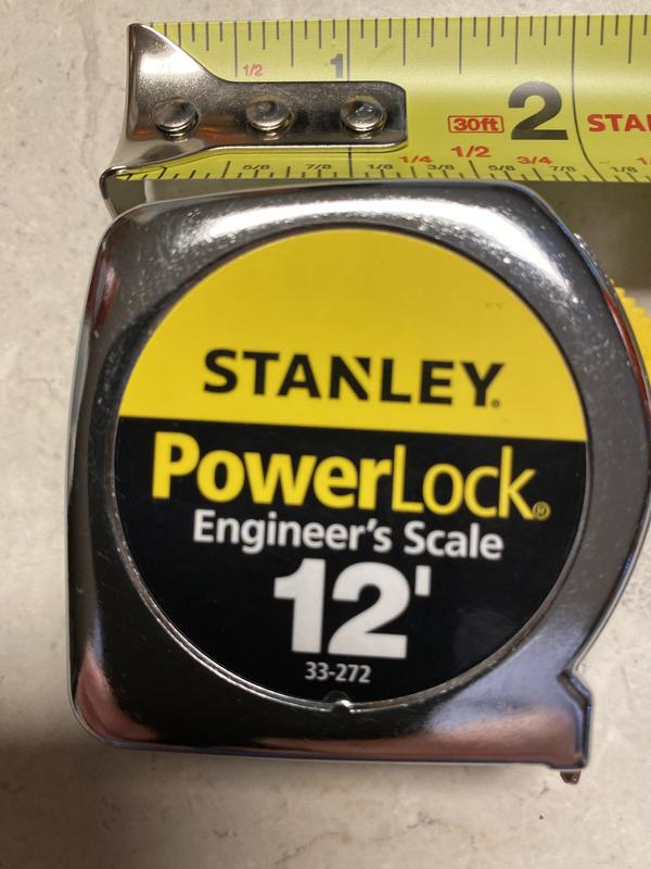 Stanley PowerLock Maßband – 6er Pack, 12 Fuß (30,5 Cm), 1/2 Zoll, Mit Gürtelclip, Mylar-geschützt