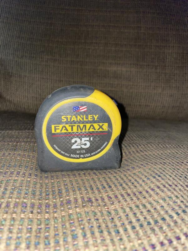 Stanley 25 ft. FATMAX Tape Measure 33-725Y - The Home Depot